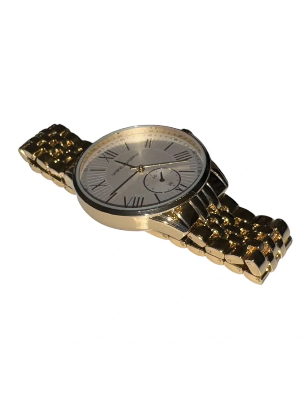 Gold Tone Classic Analog Watch - Roman Numerals